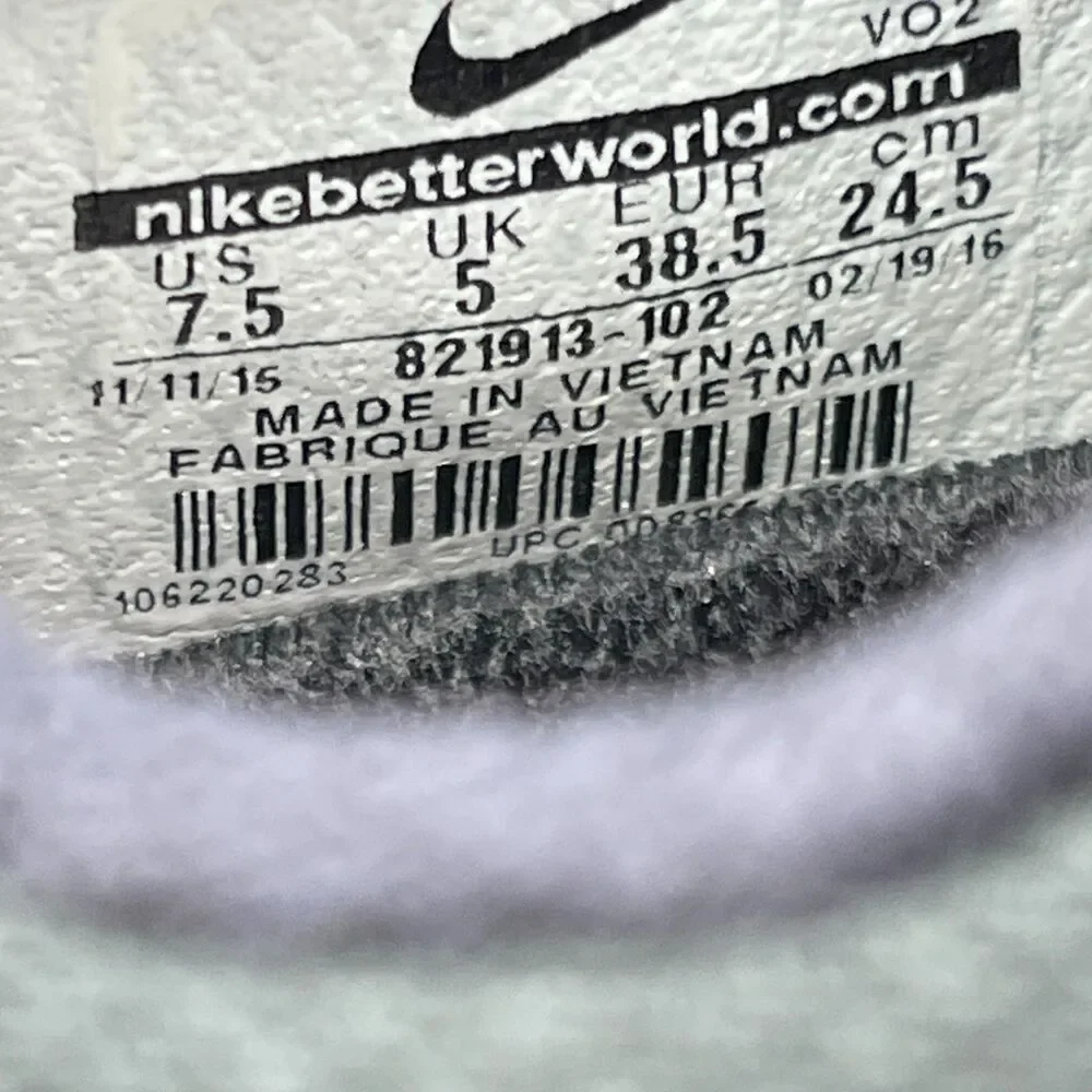 Nike Metcon 2 Flywire Shoes Womens Size 7.5 White Running Training Lifting Gym